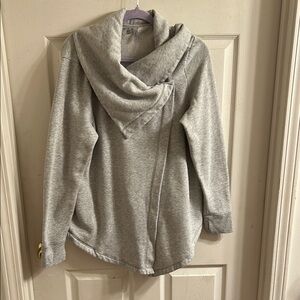 Gray Hooded Cardigan